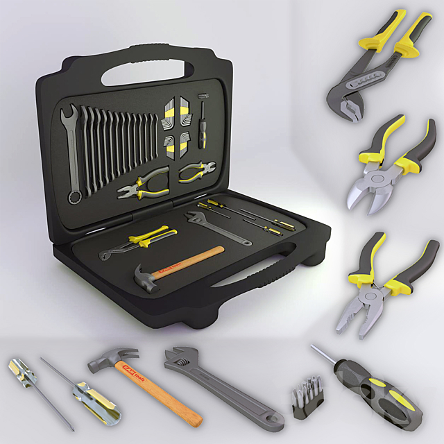 Hand tool set 3ds Max - thumbnail 1