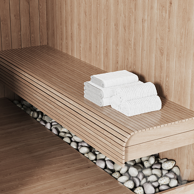 Home sauna 02 3DS Max Model - thumbnail 2