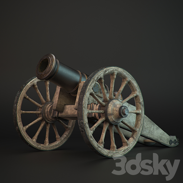 Howitzer 3DSMax File - thumbnail 1