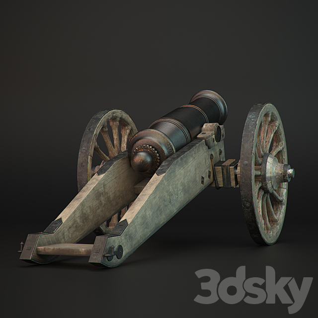 Howitzer 3DSMax File - thumbnail 2