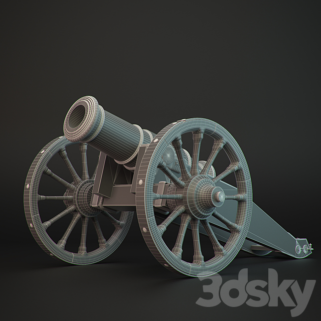 Howitzer 3DSMax File - thumbnail 3