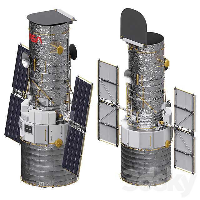 Hubble Space Telescope 3ds Max - thumbnail 1