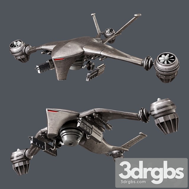 Hunter killer-drone 3dsmax Download - thumbnail 1