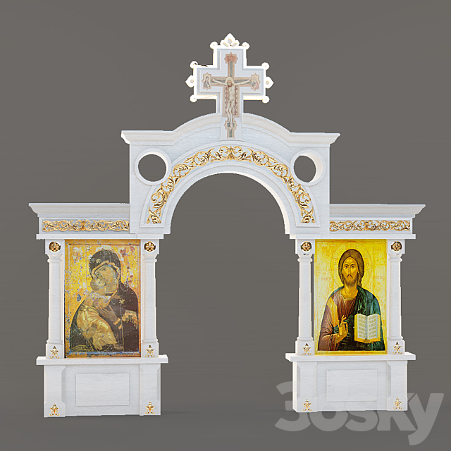 iconostasis 3DS Max Model - thumbnail 3