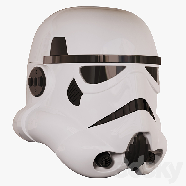 Imperial attack aircraft helmet (Star Wars) 3DSMax File - thumbnail 1