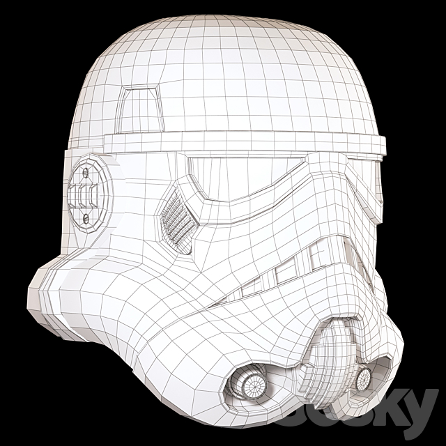 Imperial attack aircraft helmet (Star Wars) 3DSMax File - thumbnail 3