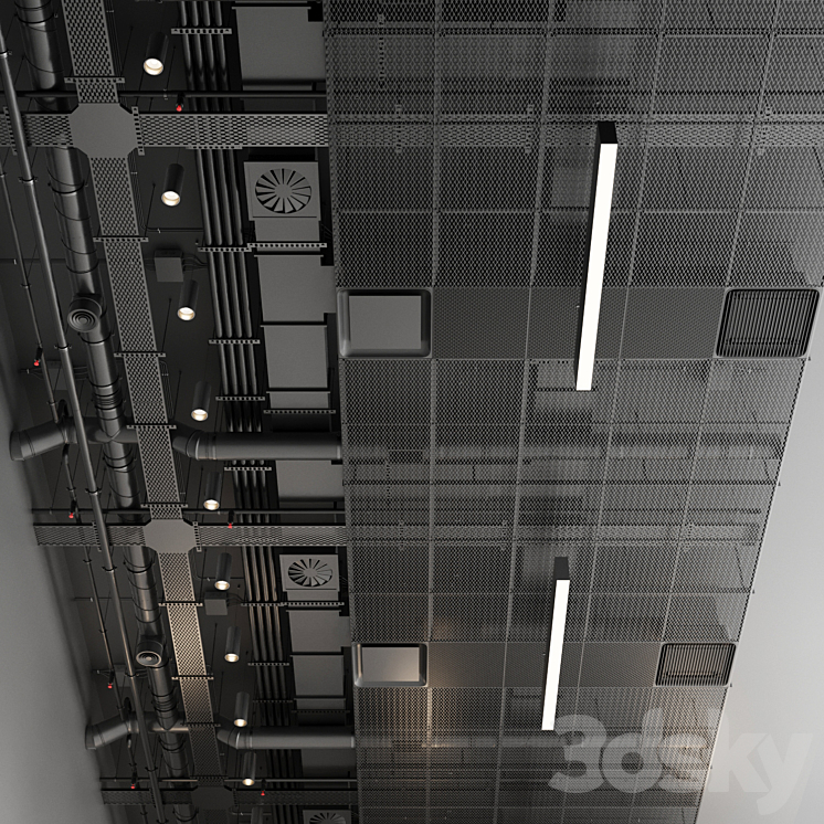 Industrial ceiling 5 3DS Max - thumbnail 2