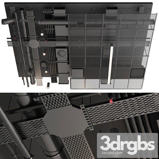 Industrial Ceiling 5 3dsmax Download - thumbnail 1