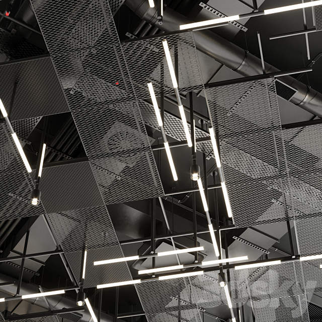 Industrial ceiling 6 3DS Max Model - thumbnail 3