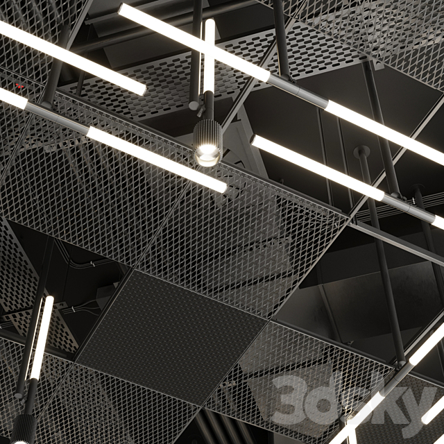 Industrial ceiling 6 3DS Max Model - thumbnail 4