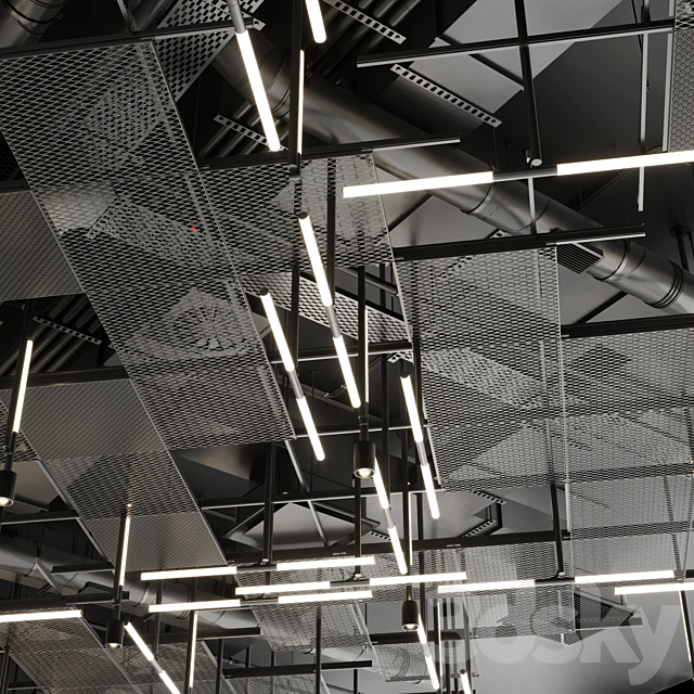 Industrial ceiling 6 3DSMax File - thumbnail 5