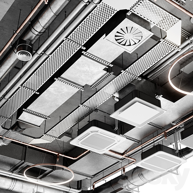 Industrial ceiling 7 3DSMax File - thumbnail 6