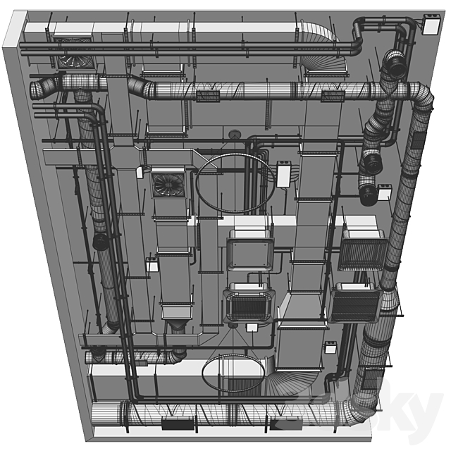 Industrial ceiling 7 3DSMax File - thumbnail 7