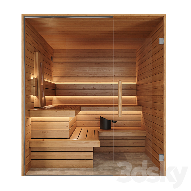 Infrared sauna _ Infrared sauna 3DS Max Model - thumbnail 1