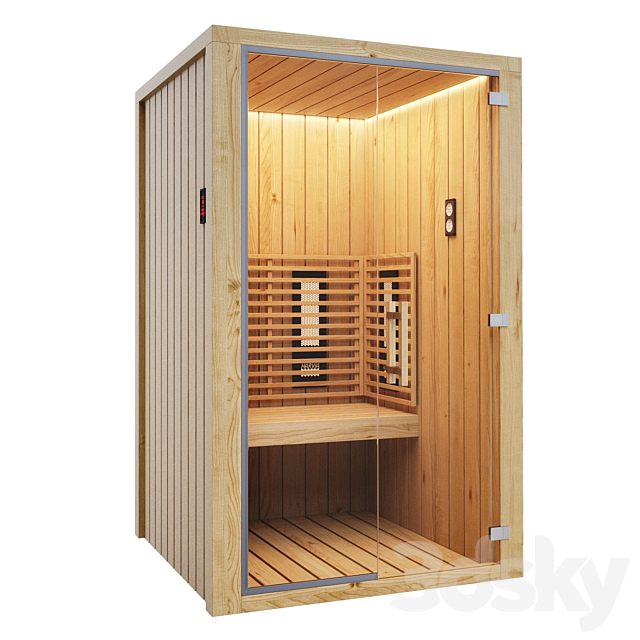 Infrared sauna View Re: Generation for interior 3ds Max - thumbnail 1