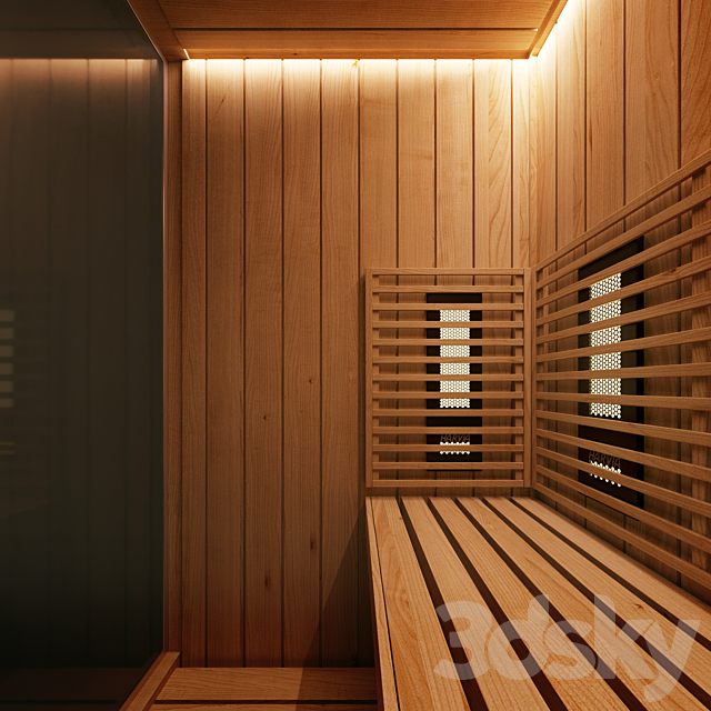 Infrared sauna View Re: Generation for interior 3ds Max - thumbnail 3