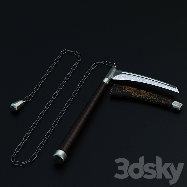 Japanese traditional weapons 3DSMax File - thumbnail 2