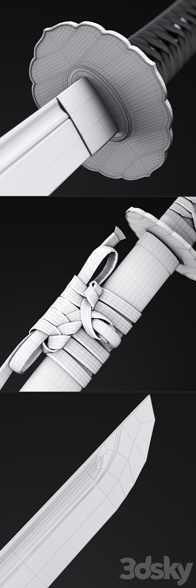 Katana japanese sword 3DSMax File - thumbnail 5