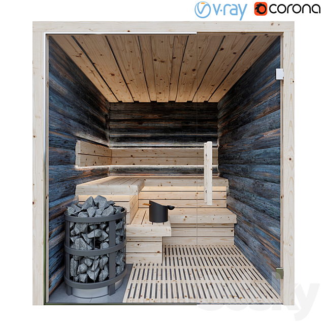 Kelo sauna 3DSMax File - thumbnail 1