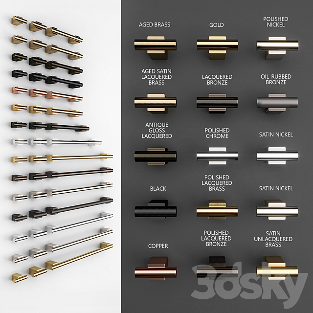 Knob House R8 Pen Set 3DSMax File - thumbnail 3