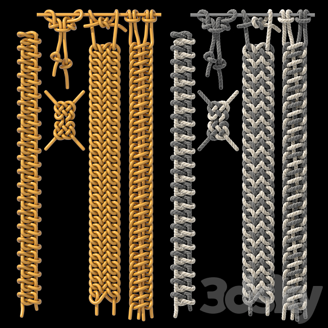 Knots and braids 2 3DS Max Model - thumbnail 4