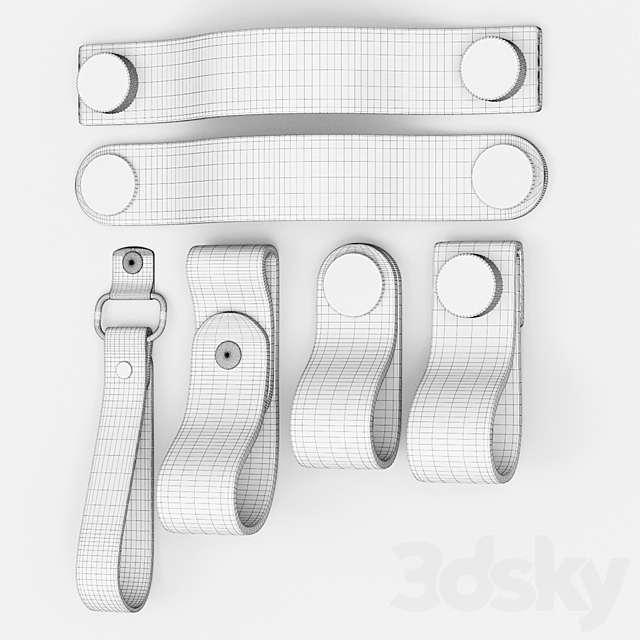 Leather handles 3DSMax File - thumbnail 2