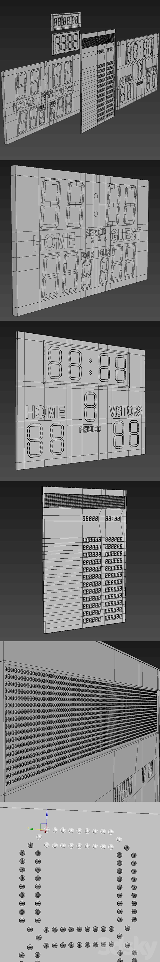 LED display modules. Set 01 3DS Max Model - thumbnail 3