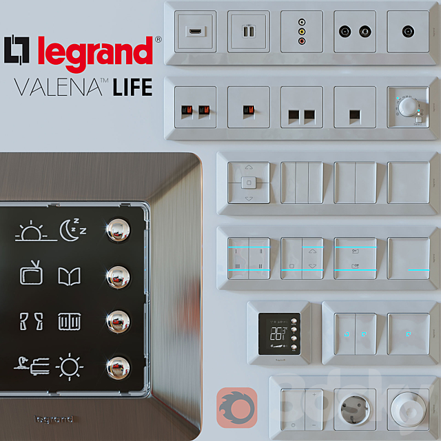 Legrand Valena Life 3ds Max - thumbnail 1