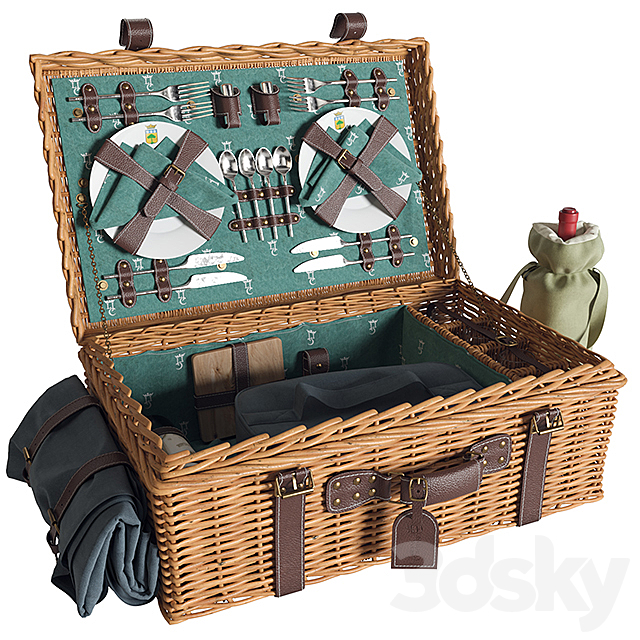 “Les Jardins de la Comtesse” picnic set (vray NEXT) 3DSMax File - thumbnail 1