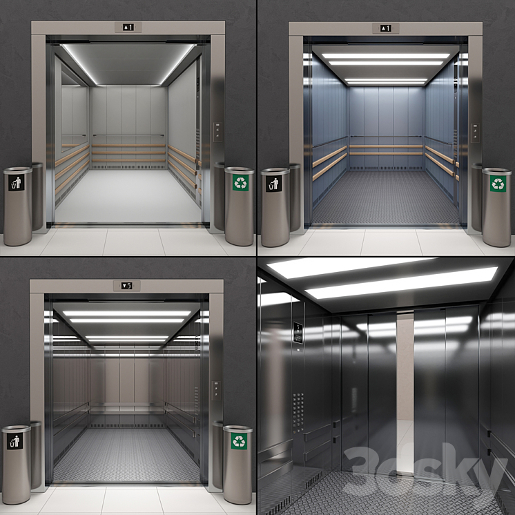 Lift Kone TRANSYS (KDS 300) 3DS Max - thumbnail 2