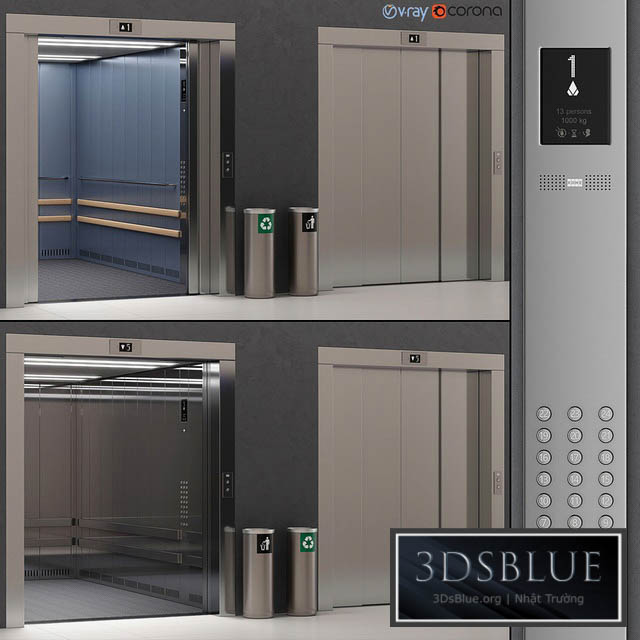 Lift Kone TRANSYS (KDS 300) 3DS Max - thumbnail 3