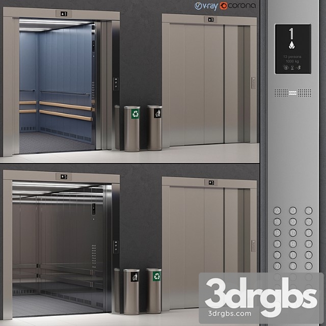 Lift kone transys (kds 300) 3dsmax Download - thumbnail 1