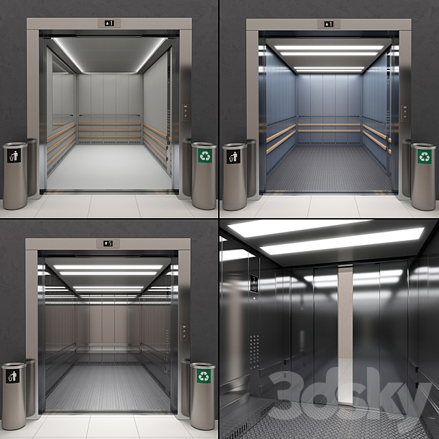 Lift Kone TRANSYS (KDS 300) 3DSMax File - thumbnail 2