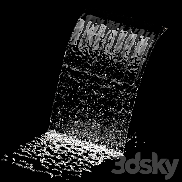 liquid water fountain 3DSMax File - thumbnail 4