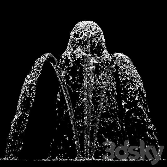 Liquids water fountain set 2 3DSMax File - thumbnail 3