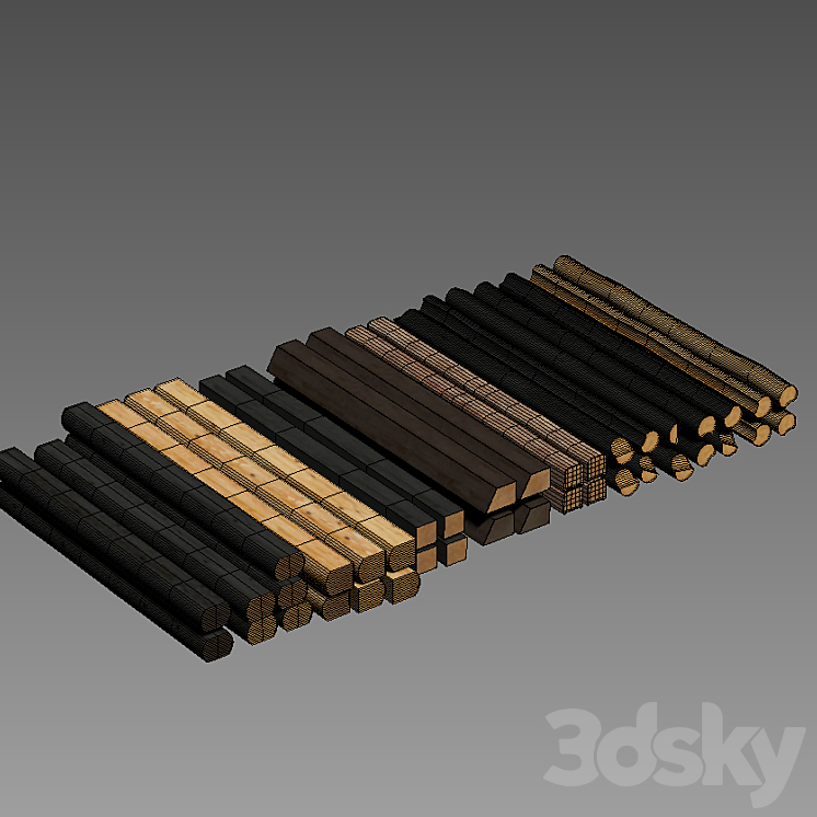 logs 3DS Max - thumbnail 2