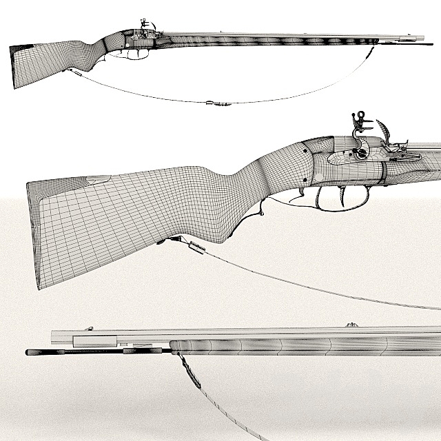 Longfire gun 3ds Max - thumbnail 2