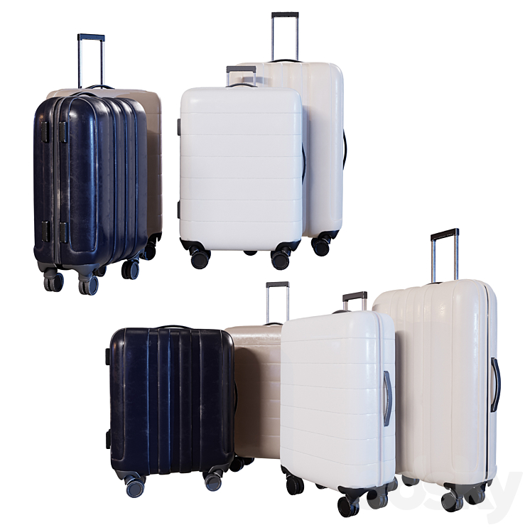 Luggage Set 3DS Max - thumbnail 1