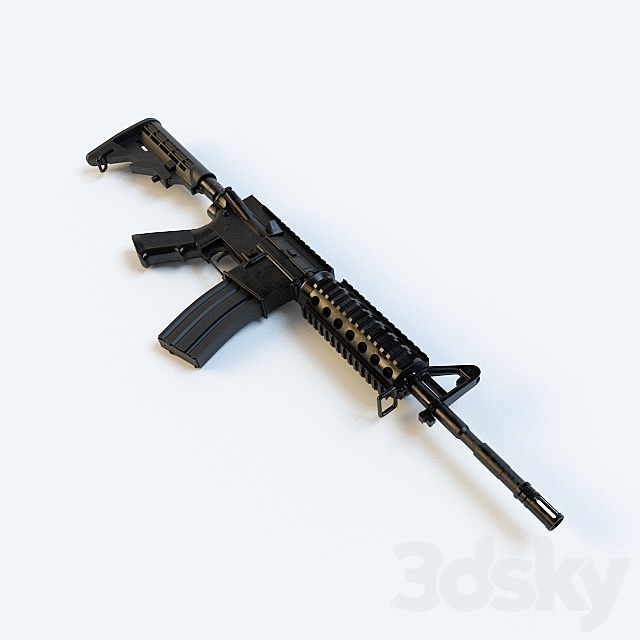M4 Assault Rifle 3DSMax File - thumbnail 1