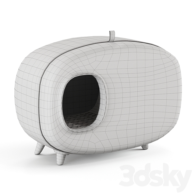 Makesure Cat Litter Box 3DSMax File - thumbnail 4