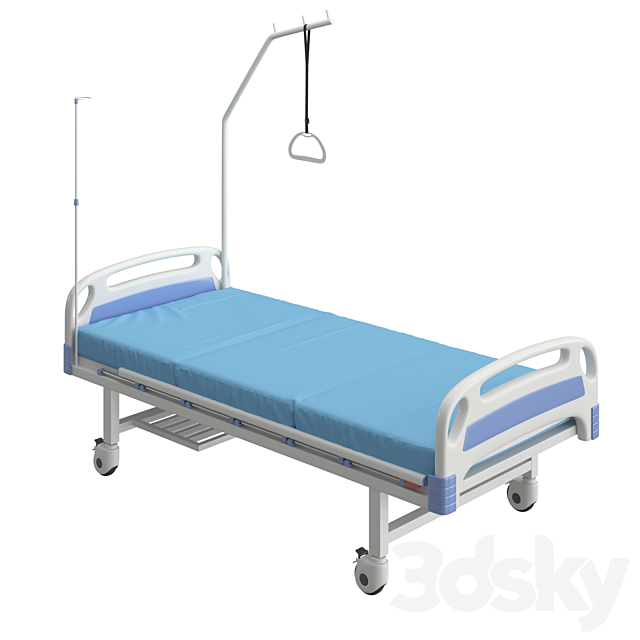 Medical Bed 3ds Max - thumbnail 2