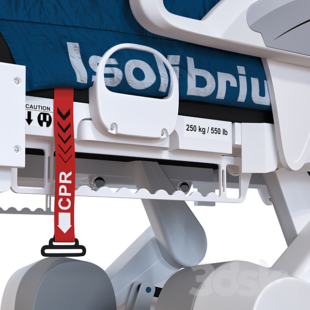 Medical bed Stryker InTouch 3DS Max Model - thumbnail 5
