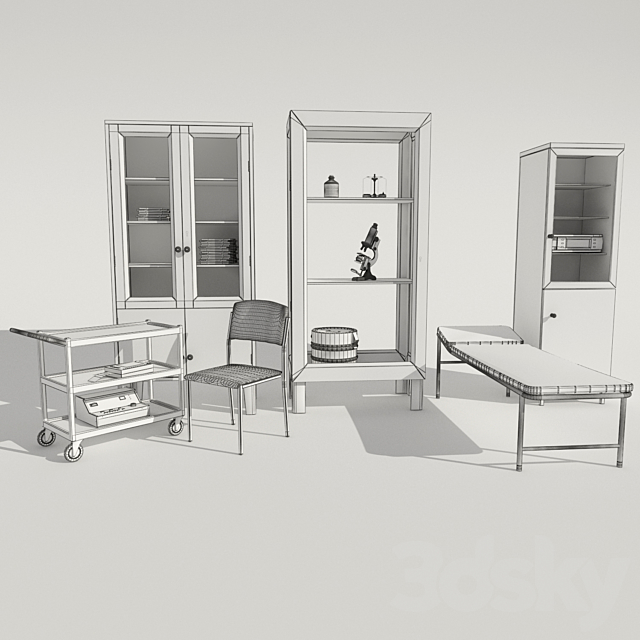 Medical equipment (doctor’s office) 3DS Max Model - thumbnail 3