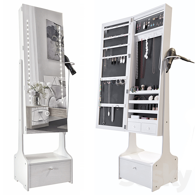 Mirror Organizer Cabinet 3ds Max - thumbnail 1