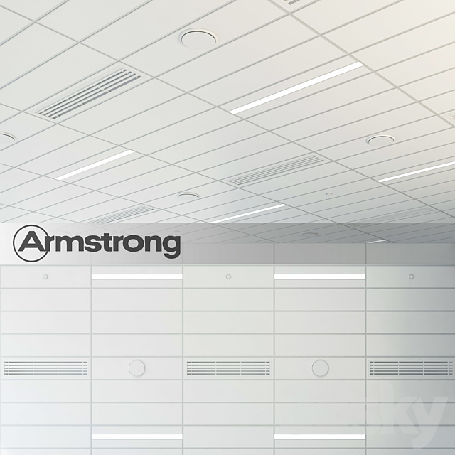 Modern Armstrong Ceiling 3DSMax File - thumbnail 1