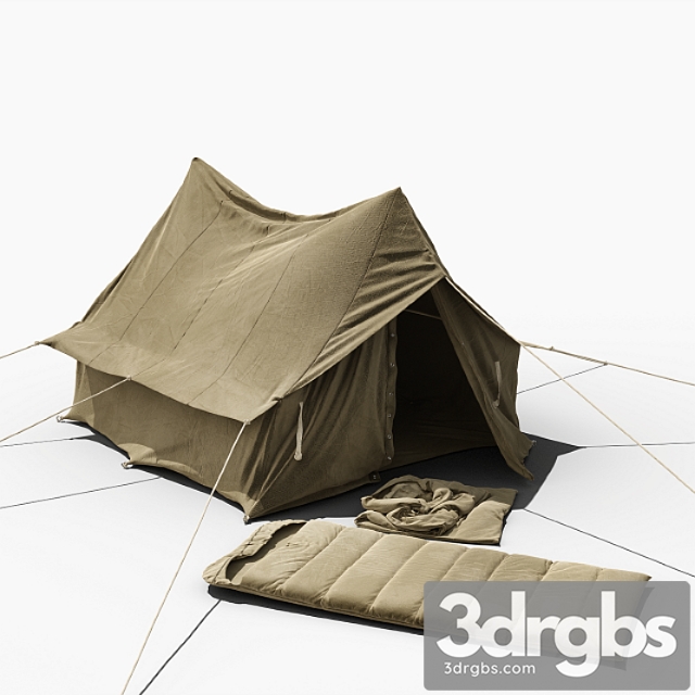 Old tent 3dsmax Download - thumbnail 1