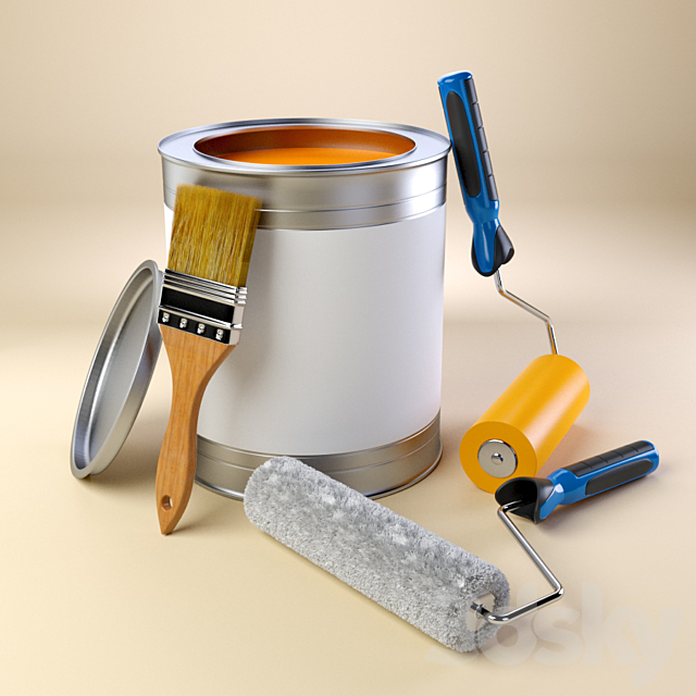 Paint Set 3DSMax File - thumbnail 1