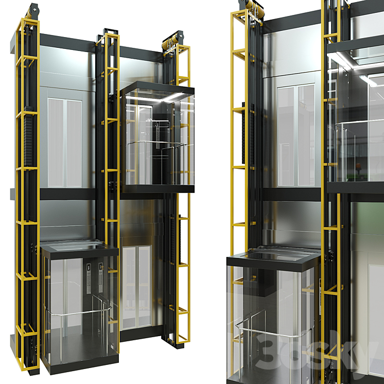 Panoramic lift 3DS Max Model - thumbnail 1