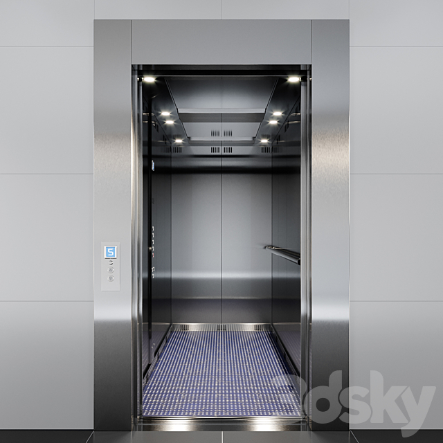 Passenger elevator-2 3DSMax File - thumbnail 1