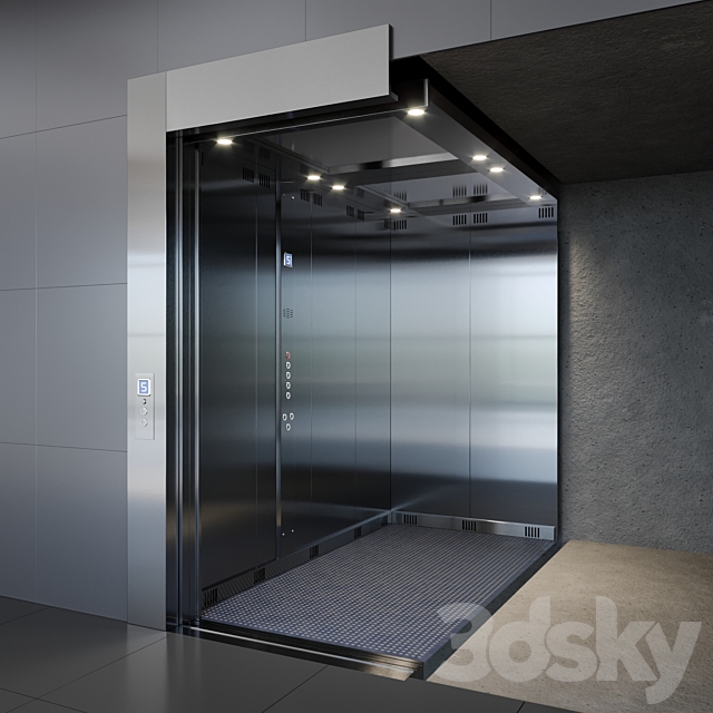 Passenger elevator-2 3DSMax File - thumbnail 2